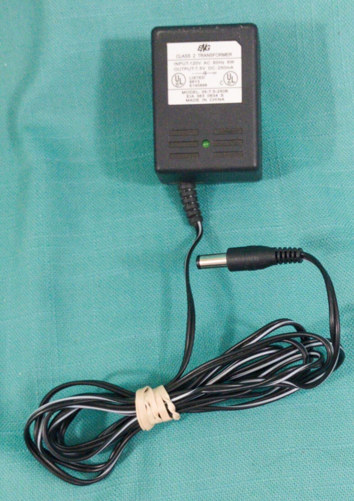 *Brand NEW*7.5V 250mA AC/DC Adapter ENG 35-7.5-250B Class 2 Transformer Wall OEM TESTED POWER Supply